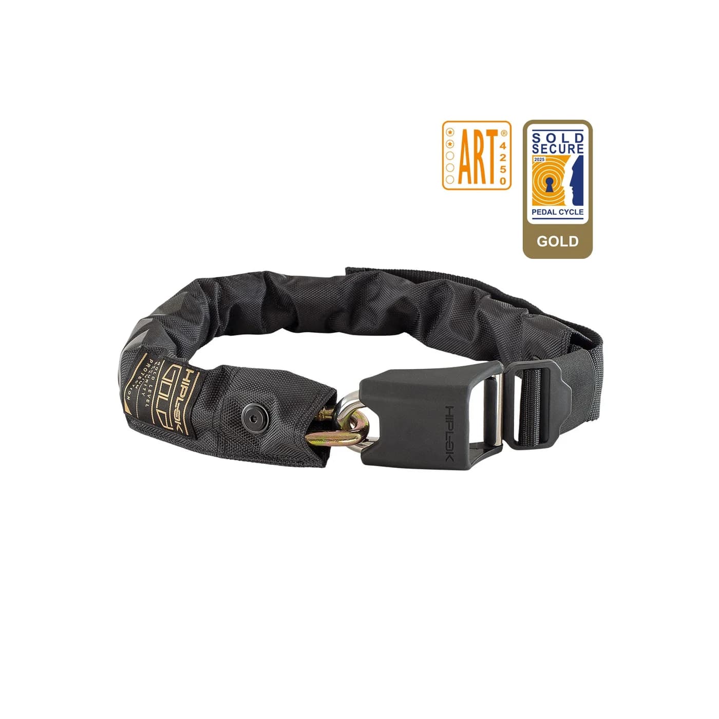 Hiplok Gold wearable Sold Secure Gold chain lock