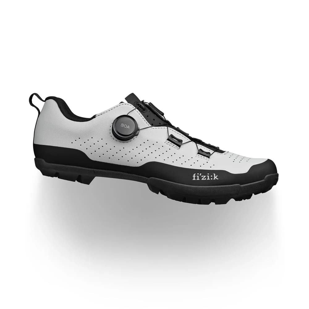 Fizik Terra Atlas grey and black gravel cycling shoes with BOA closure