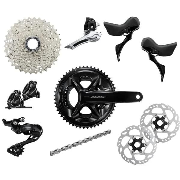 Shimano 105 R7120 mechanical hydraulic disc groupset
