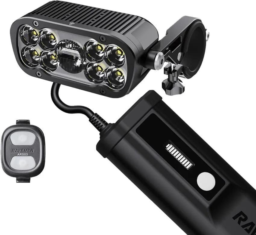 Ravemen XR6000 USB Rechargeable MTB Front Light