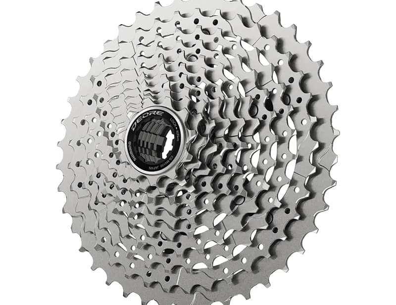 Shimano Deore CS-M4100 10-Speed Cassette OE Stock 11-42T in Sliver