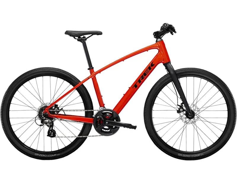 Trek Dual Sport 1 Gen 5 Hybrid Bike 2026 in Lava Red