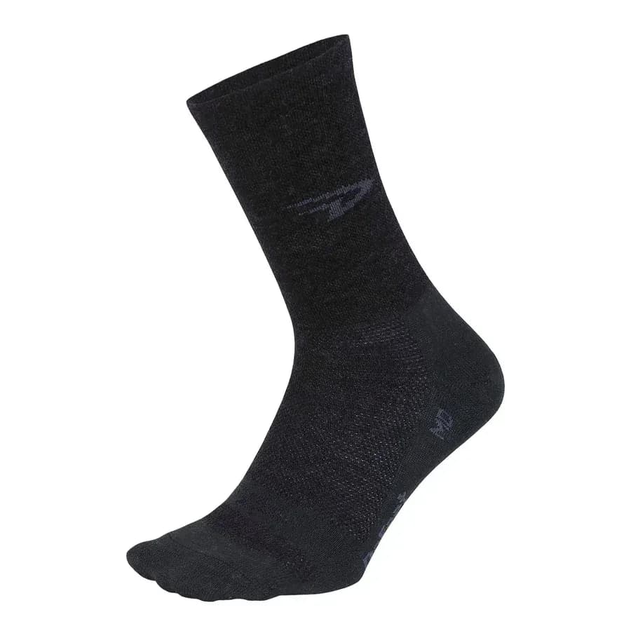 DeFeet WoolEator 5in D-Logo Charcoal