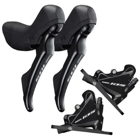 Shimano 105 R7020 Hydraulic Disc STI Levers & R7070 Flat Mount Disc Calipers - 11 Speed