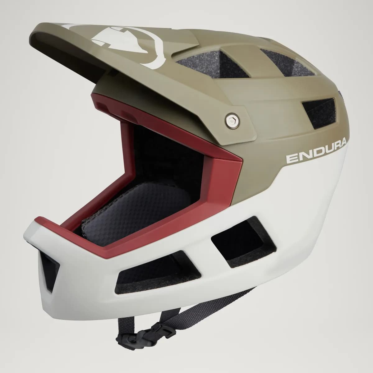 Endura SingleTrack Full Face Helmet - Tweed Green