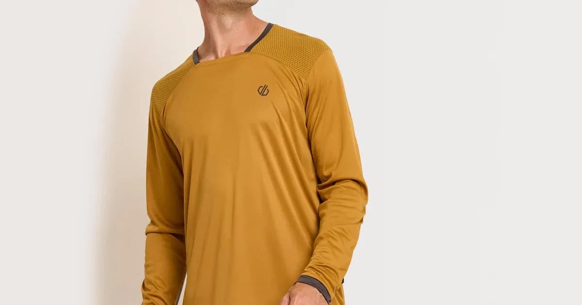 Dare 2b Mens Trackstand Ace Long Sleeve Cycling Jersey