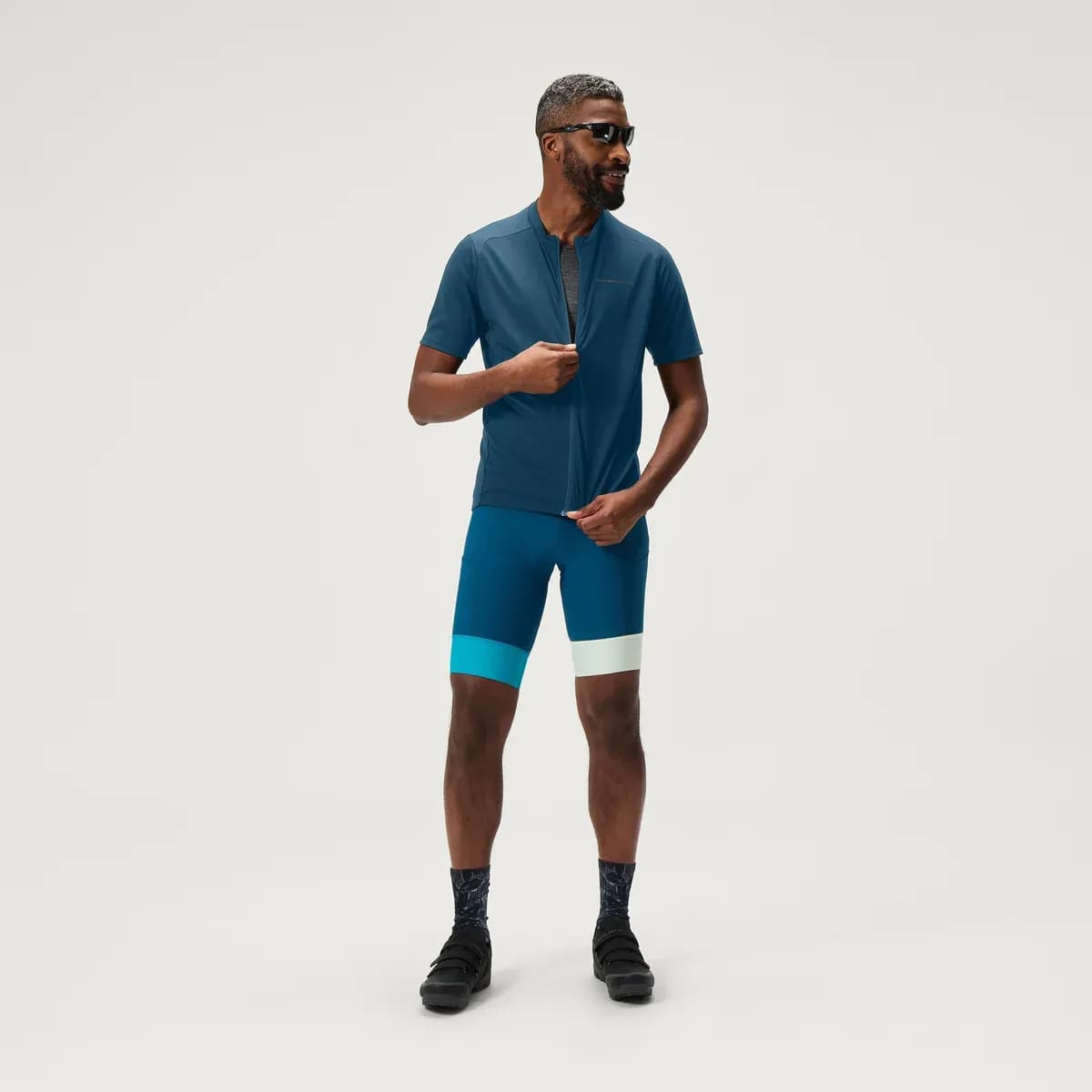 Endura Men's Loop Short Sleeve Zipped Jersey - Barra Blue