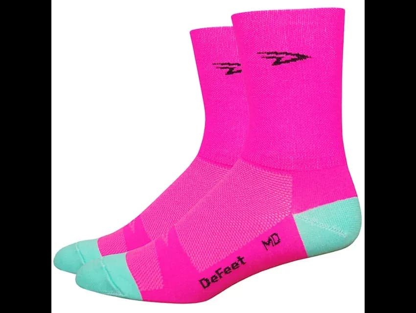DeFeet Aireator 5in Hi-Vis Socks