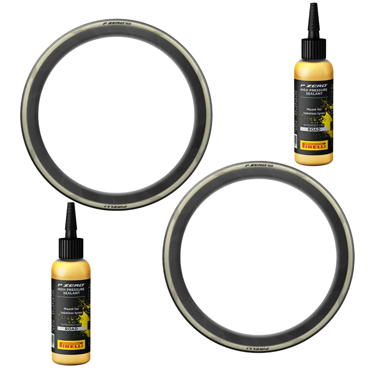 Pirelli P Zero Race TLR Retro 700c Tyre Pair with Sealant Bundle