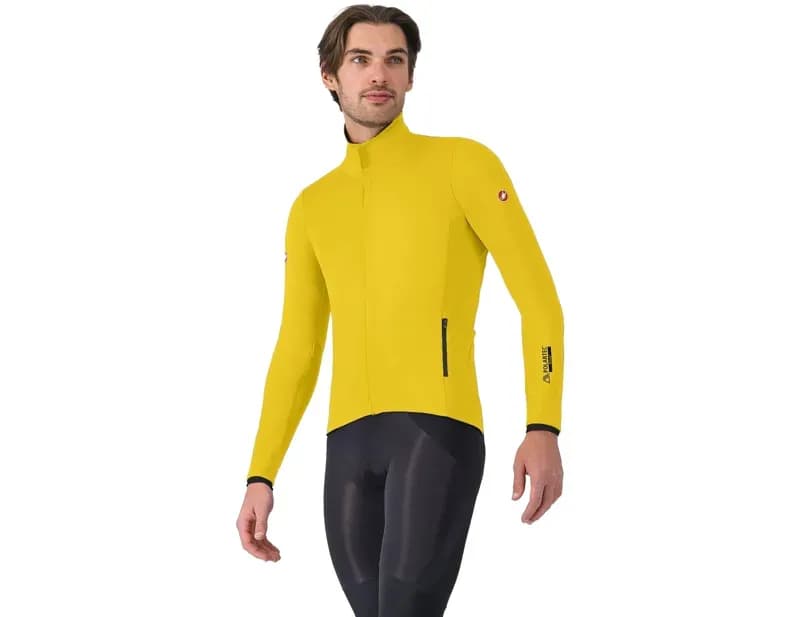 Castelli Alpha 150 Jacket in Mango Mojito/Black
