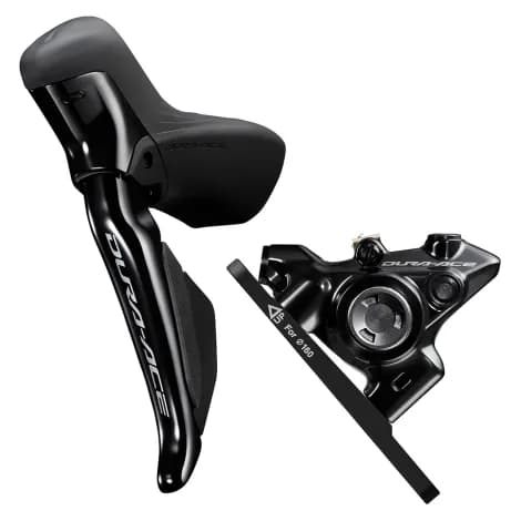 Shimano Dura-Ace R9270 Di2 Hydraulic Disc STI Lever & R9270 Flat Mount Front Disc Brake - 12 Speed