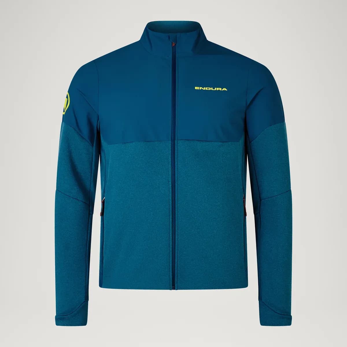 Endura Men's SingleTrack Full Zip Thermal Long Sleeve - Barra Blue